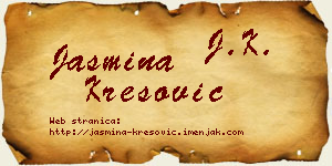 Jasmina Kresović vizit kartica